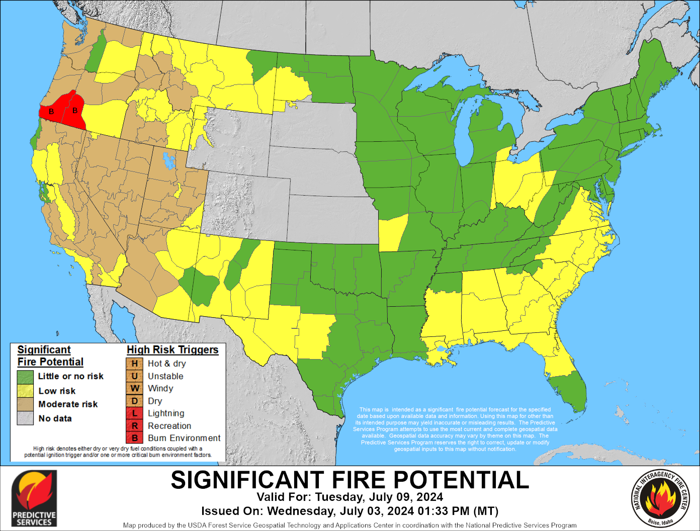 Significant Fire Potential